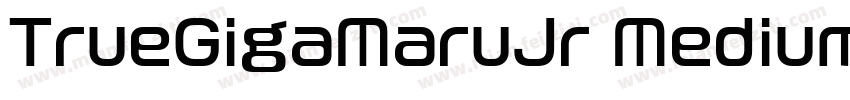 TrueGigaMaruJr Medium字体转换